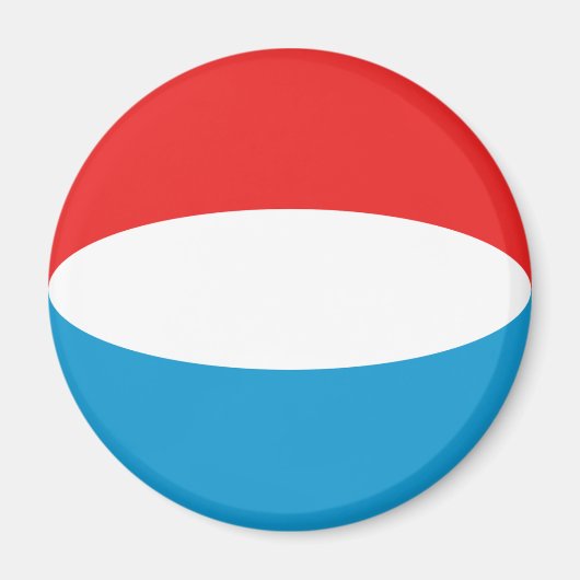 Aimant Fisheye Drapeau Luxembourg (Devant)