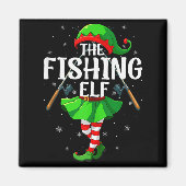 Aimant Fishing Elf Christmas Girls Women Elf Squad Xmas F (Devant)