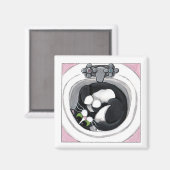 Aimant Fit serré - Magnat noir (Recto/Verso)