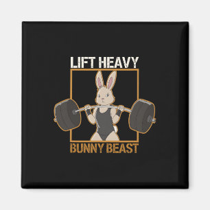 Aimant Fitness Bunny Gym Titans Ascenseur Gros lapin Bête