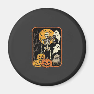 Aimant Fitness Halloween squelette fantôme citrouille Wor