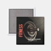 Aimant Fitness Personal Trainer Bodybuilding Modern Sharp (Recto/Verso)