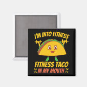 Aimant Fitness Taco Exercice Salle De Fitness (Recto/Verso)