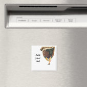 Aimant Flacon avec Emblème de paon (In Situ (Lave-vaisselle))