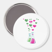 Aimant Flacon, Erlenmeyer, Bécher, Chimie, Laboratoire (Recto/Verso)