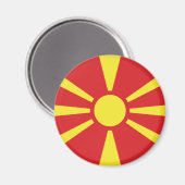 Aimant Flag de Macedonia (Recto/Verso)