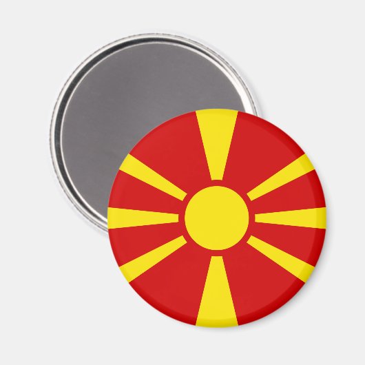 Aimant Flag de Macedonia (Recto/Verso)