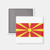 Aimant Flag de Macedonia (Recto/Verso)