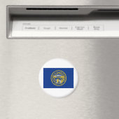 Aimant Flag du Nebraska (In Situ (Lave-vaisselle))