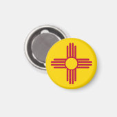 Aimant Flag du Nouveau-Mexique (Recto/Verso)