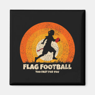 Aimant Flag Football Girls Women Fast pour vous sur le pi
