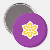 Aimant Flag of Kyoto Prefecture, Japan (Recto/Verso)