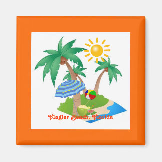 Aimant Flagler Beach, Floride modèle magnétique du réfrig