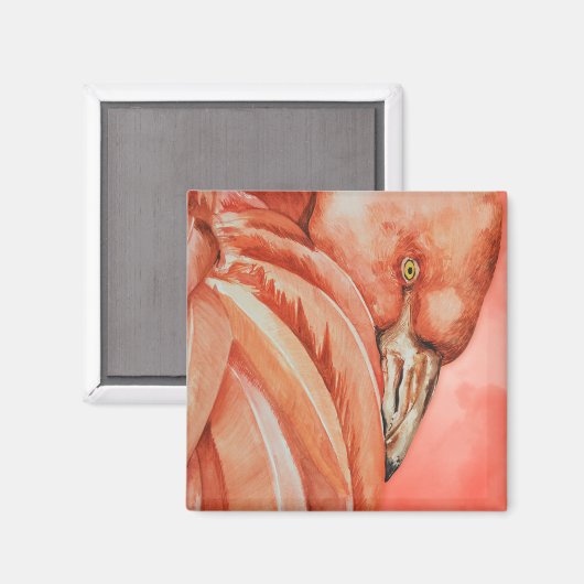 Aimant Flamant rose (Recto/Verso)