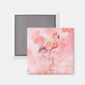 Aimant Flamant rose (Recto/Verso)