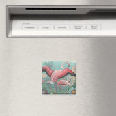 Aimant Flamant rose (In Situ (Lave-vaisselle))