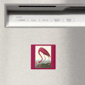 Aimant Flamant rose américain, John James Audubon (In Situ (Lave-vaisselle))