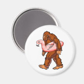 Aimant Flamant rose Bigfoot (Recto/Verso)