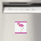 Aimant flamant rose blanc (In Situ (Lave-vaisselle))