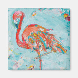 Aimant Flamant rose brillant