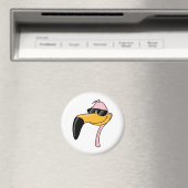 Aimant Flamant rose cool (In Situ (Lave-vaisselle))