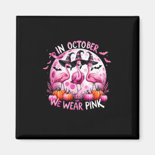 Aimant Flamant rose En Octobre Nous Portons Pink Breast C
