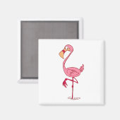 Aimant Flamant rose fin (Recto/Verso)