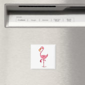 Aimant Flamant rose fin (In Situ (Lave-vaisselle))