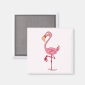 Aimant Flamant rose fin (Recto/Verso)