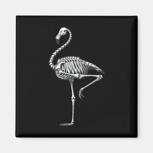 Aimant Flamant rose Halloween (Devant)