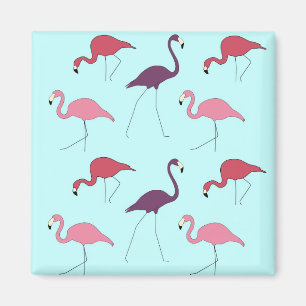 Aimant Flamant rose motif