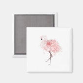 Aimant Flamant rose Red Rose (Recto/Verso)