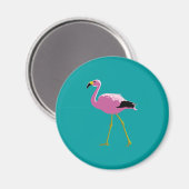Aimant Flamant rose rose (Recto/Verso)
