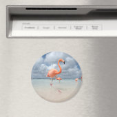 Aimant Flamants roses Beach Aruba (In Situ (Lave-vaisselle))