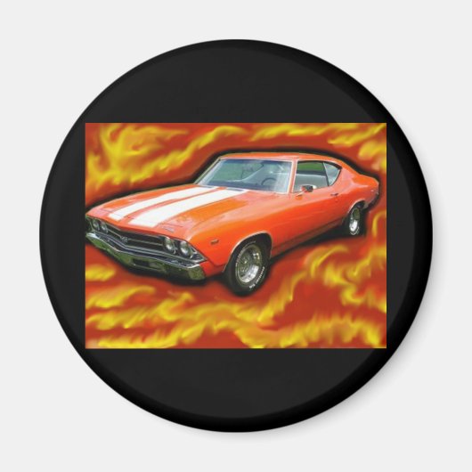 Aimant Flamin classique chevelure (Devant)