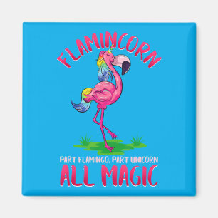 Aimant Flamincorn Partie Flamant Partie Licorne Animal Ma