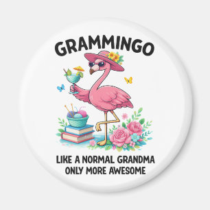 Aimant Flamingo Grammingo comme une grand-mère normale ma