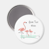 Aimant Flamingo Ocean Trio 4 Texte (Recto/Verso)