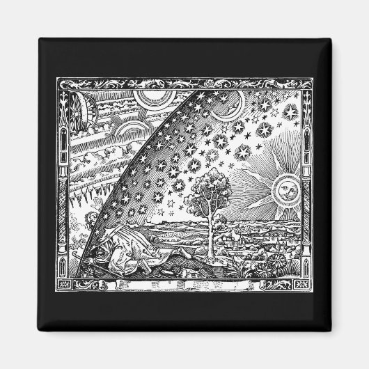 Aimant Flammarion Dome Woodcut Engraving (Devant)