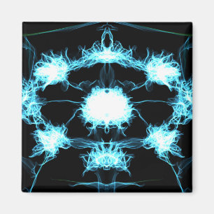 Aimant Flamme bleue Mandala