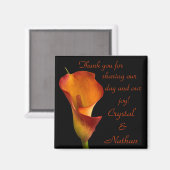 Aimant Flamme Calla Lily (Recto/Verso)