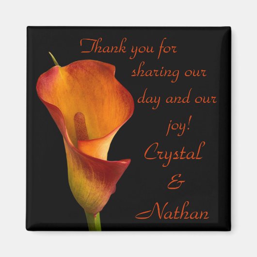 Aimant Flamme Calla Lily (Devant)