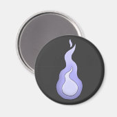 Aimant Flamme d'Hitodama - Esprit japonais (Recto/Verso)