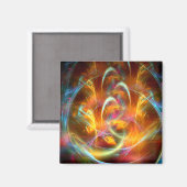 Aimant Flamme fractale (Recto/Verso)
