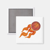 Aimant Flammes de basket (Recto/Verso)