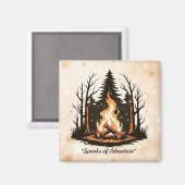 Aimant "Flammes de l'aventure" (Recto/Verso)