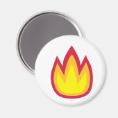 Aimant Flammes d'incendie (Recto/Verso)