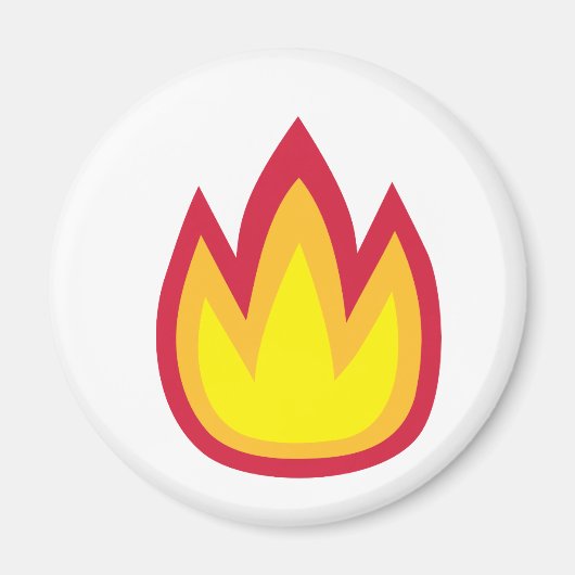 Aimant Flammes d'incendie (Devant)