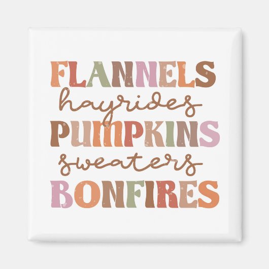 Aimant Flannings Bonfires Citrouille (Devant)