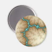 Aimant Flash bleu - Fractal (Recto/Verso)